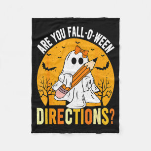Sind Sie Fall-o-ween Direction Lustig Sarkastische Fleecedecke