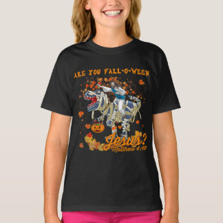 Sind Sie fallen O Ween Jesus Matthew 4 19 Hallowee T-Shirt