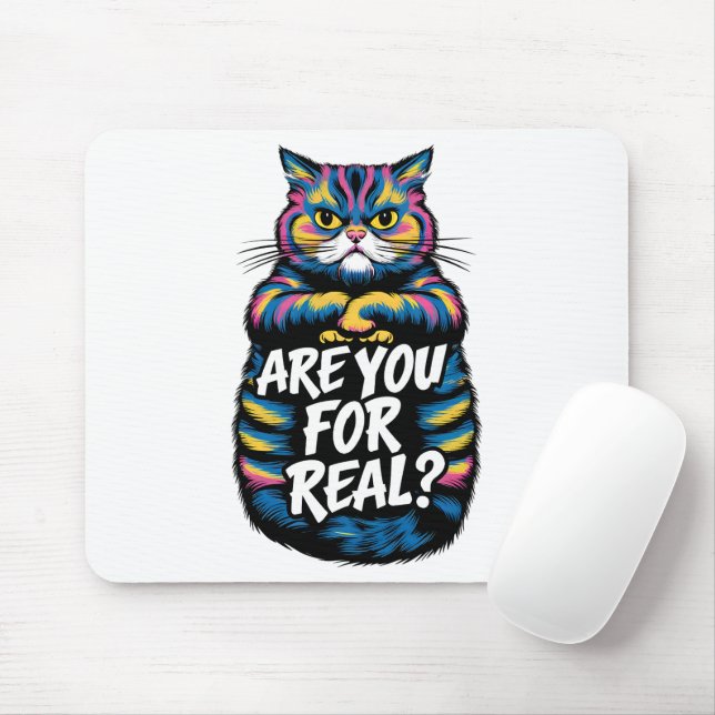 Sind Sie für eine wirklich lustige, gruselige Katz Mousepad (Mit Mouse)