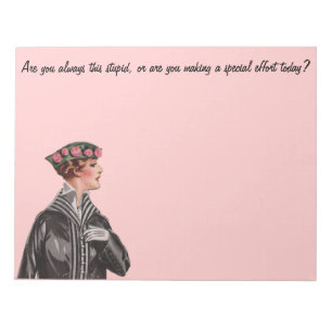 Sind Sie immer dummes dieses? Notizblock