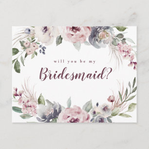Sind Sie mein Blumen Brautjungfer boho Einladung