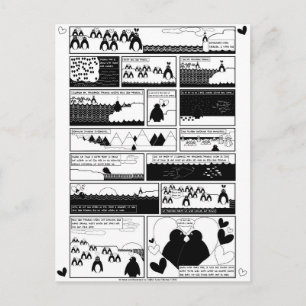 Sind Sie mein Pinguin? Einladungspostkarte