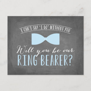 Sind Sie mein Ring-Träger? Trauzeugen Einladung