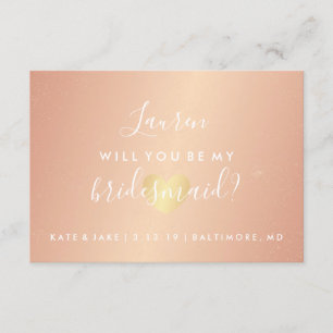 Sind Sie meine Brautjungfer - bezauberndes Einladung