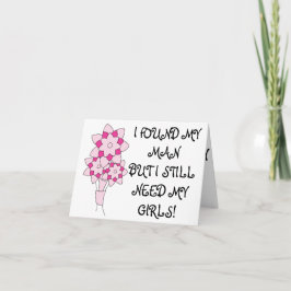 Sind Sie meine Brautjungfer? (Blumenstrauß) Einladung