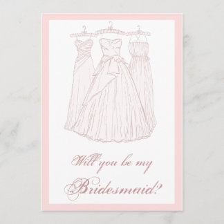 Sind Sie meine Brautjungfer? Einladung