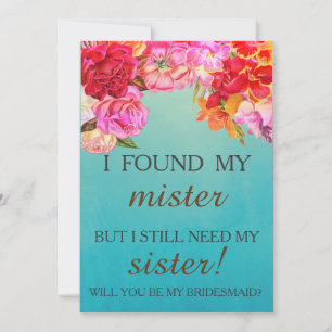 Sind Sie meine Brautjungfer? Einladung