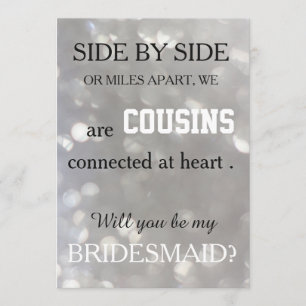 Sind Sie meine Brautjungfer? Einladung