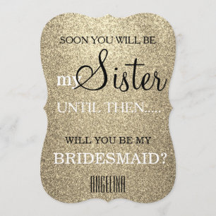 Sind Sie meine Brautjungfer? Einladung