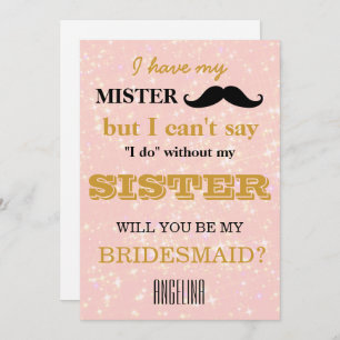 Sind Sie meine Brautjungfer? Einladung