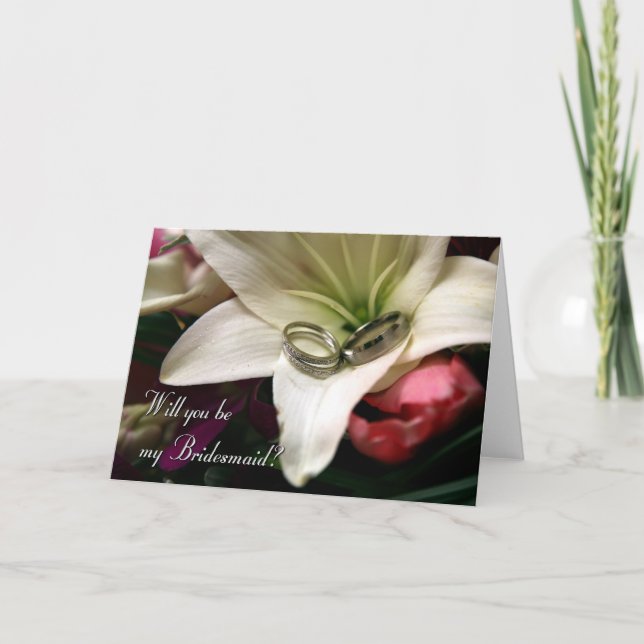 Sind Sie meine Brautjungfer? Einladung (Vorderseite)