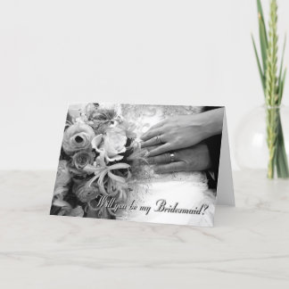 Sind Sie meine Brautjungfer Einladung