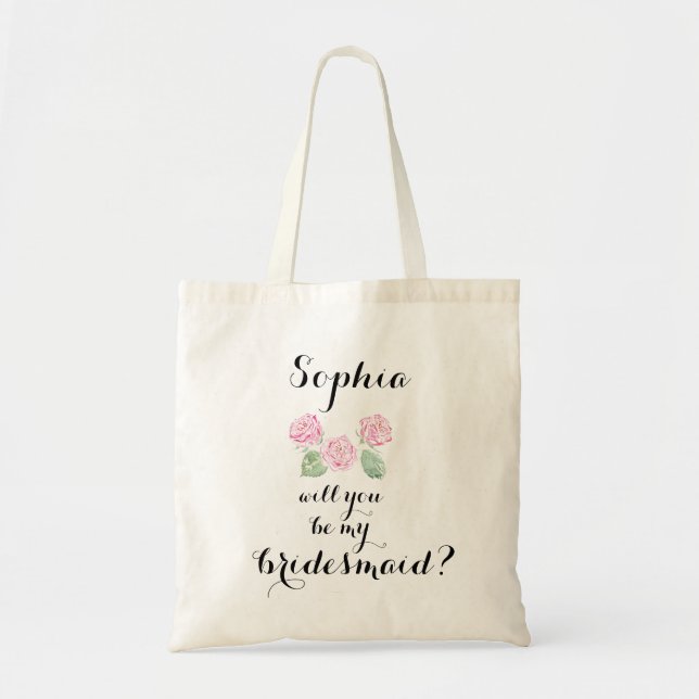 Sind Sie meine Brautjungfer? Tasche (Vorne)