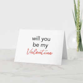 Sind Sie meine Valentinsgruß-Karte Feiertagskarte