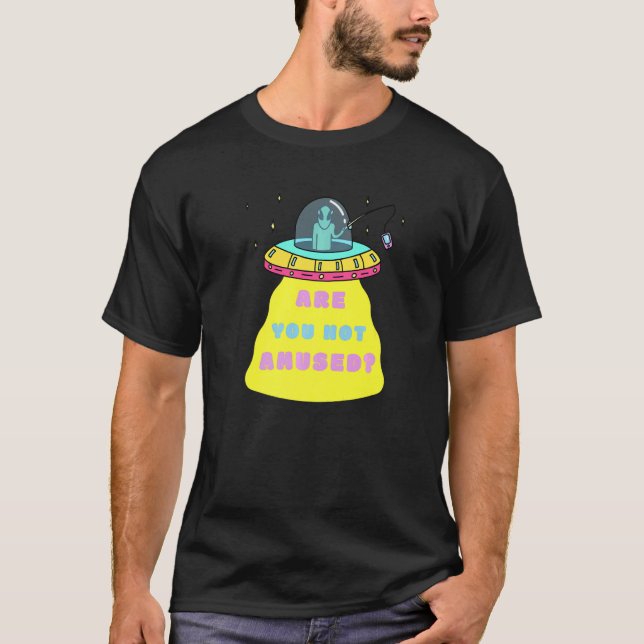 Sind Sie nicht erstaunt Alien Sci Fi UFO Dangling  T-Shirt (Vorderseite)
