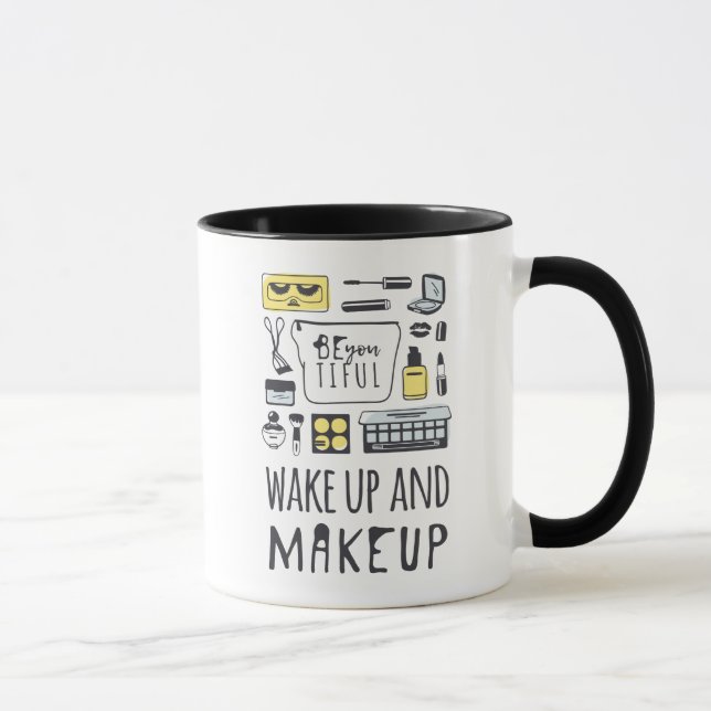 Sind Sie Tiful, den | und Make-up aufwachen Tasse (Rechts)
