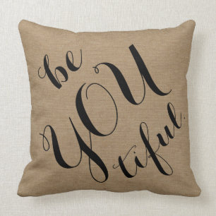 Sind Sie tiful schönes rustikales schickes Kissen