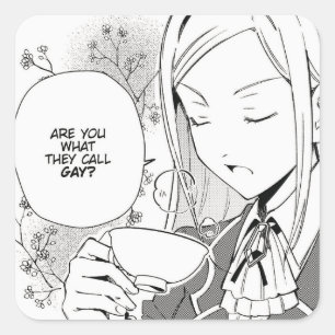 Sind Sie, was sie schwul nennen?   WataOshi   Quadratischer Aufkleber
