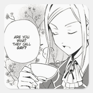 Sind Sie, was sie schwul nennen? | WataOshi | Quadratischer Aufkleber