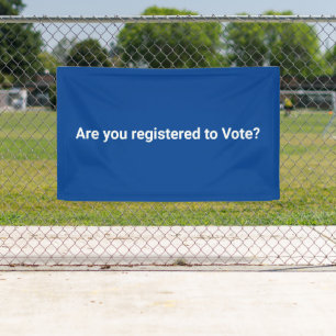 Sind Sie zur Wahl registriert? Banner