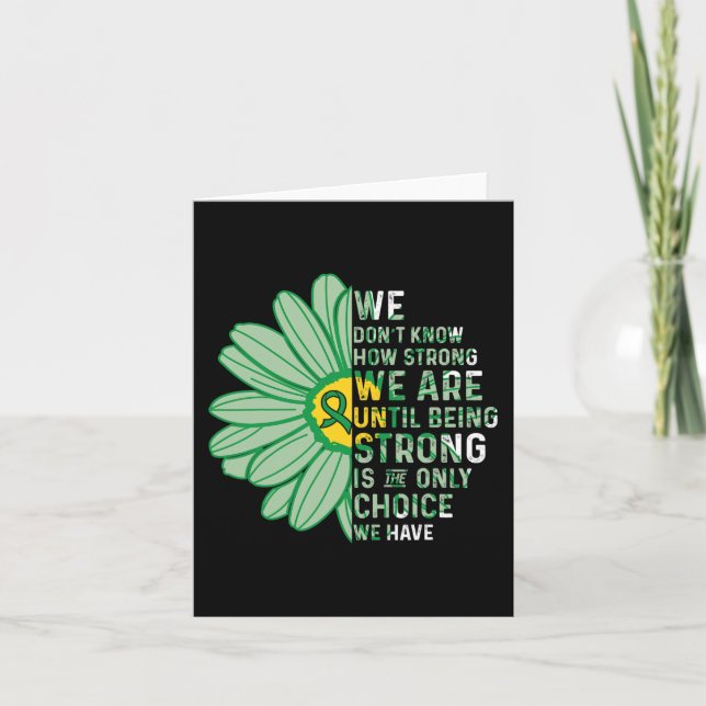 Sind stark - leichtgradige Herzkrebserkrankung Unt Karte (Vorderseite)