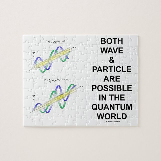 sind Welle u. Partikel im Quantum möglich Puzzle (Horizontal)