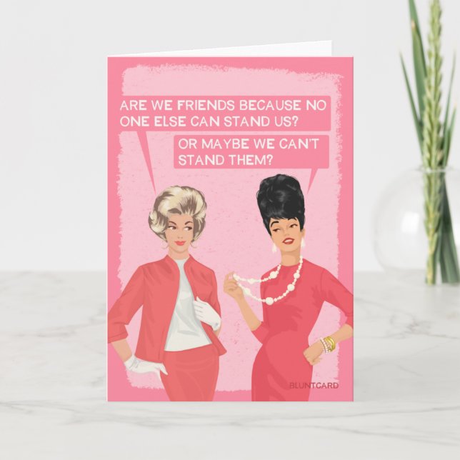 Sind wir Freunde. Karte (Vorderseite)