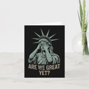 Sind wir groß und doch gegen Trump politisch Spaß Karte