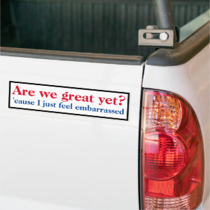 Sind wir großartig autoaufkleber
