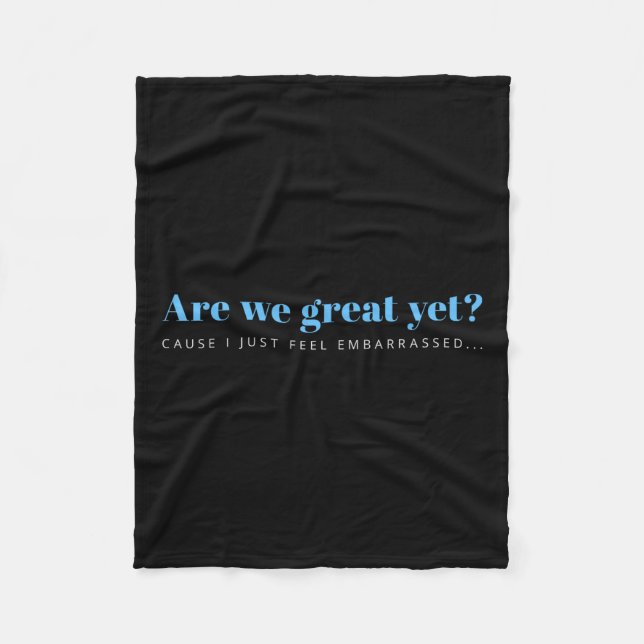 Sind wir gut, weil ich mich nur als verstohlen geg fleecedecke (Vorderseite)