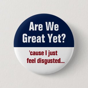 Sind wir jetzt großartig? Ich fühle mich einfach a Button