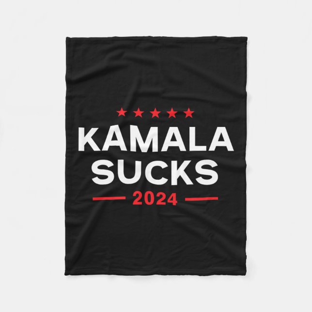 Sind zum Kotzen 2024 Anti Kamala Harris Fleecedecke (Vorderseite)