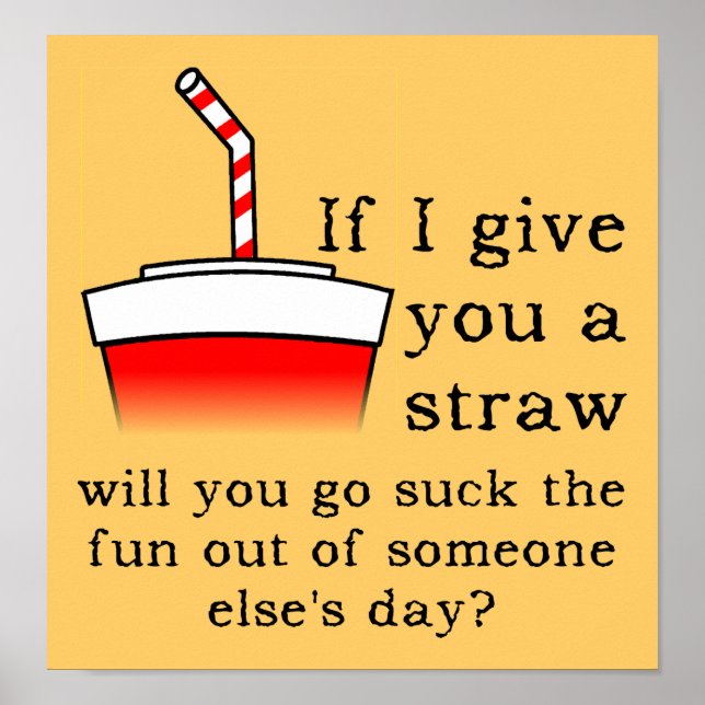 Sind zum Kotzen das lustige Plakatzeichen Poster (Vorne)