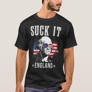 Sind zum Kotzen England 4. Juli George Washington T-Shirt