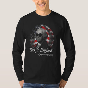 Sind zum Kotzen England 4. Juli George Washington  T-Shirt