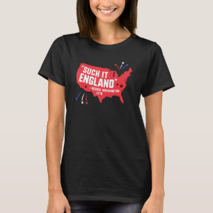 Sind zum Kotzen England 4. Juli George Washington T-Shirt