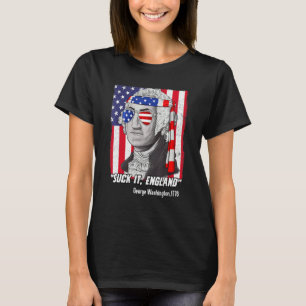 Sind zum Kotzen England 4. Juli George Washington T-Shirt