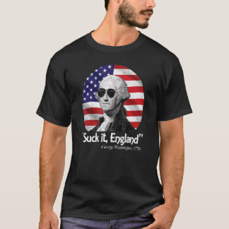 Sind zum Kotzen England 4. Juli George Washington  T-Shirt