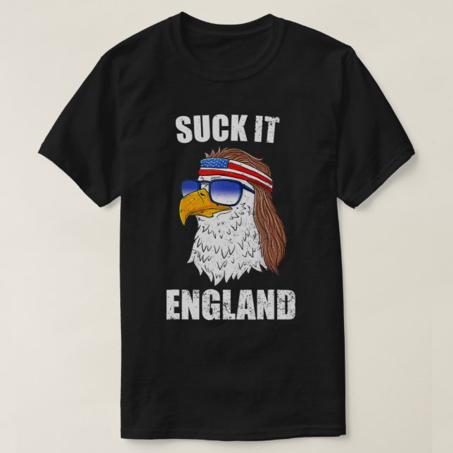 Sind zum Kotzen England Adler Mullet 4. Juli für M T-Shirt (Design vorne)