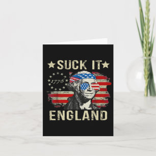 Sind zum Kotzen England Funny 4. Juli Patriotic Am Karte