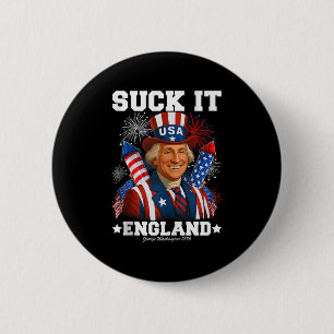 Sind zum Kotzen England lustige 4. Juli 1776 US In Button