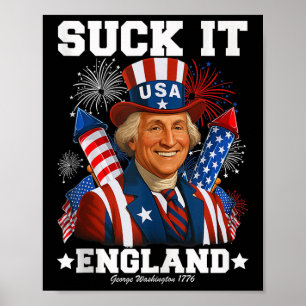 Sind zum Kotzen England lustige 4. Juli 1776 US In Poster