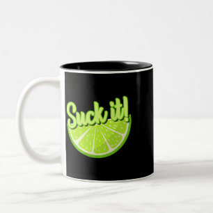 Sind zum Kotzen es mexikanisch Funny Green Limon S Zweifarbige Tasse
