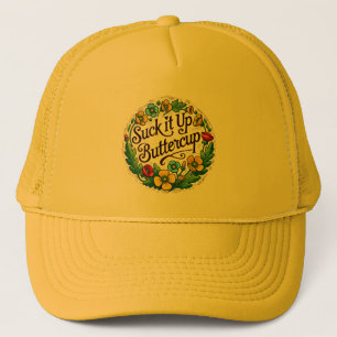 Sind zum Kotzen es oben Buttercup Blume Retro-Butt Truckerkappe