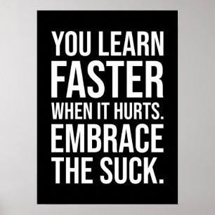 Sind zum Kotzen, Fitness, Hektik, Erfolg, Motivati Poster