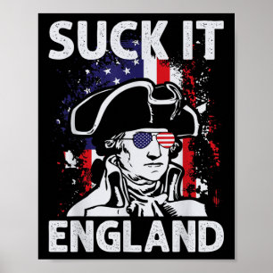 Sind zum Kotzen It England Funny 4. Juli Gedenktag Poster