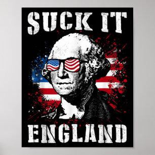 Sind zum Kotzen It England Funny 4. Juli Gedenktag Poster