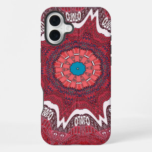 Sindhi-ethnisches Stammesmuster-Kunstwerk iPhone 16 Plus Hülle