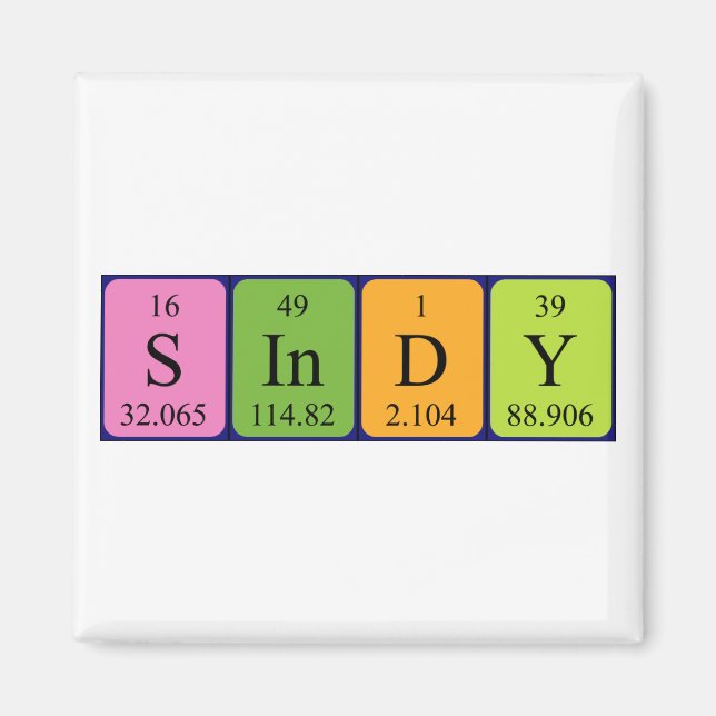 Sindy Periodenmagnet Magnet (Vorne)