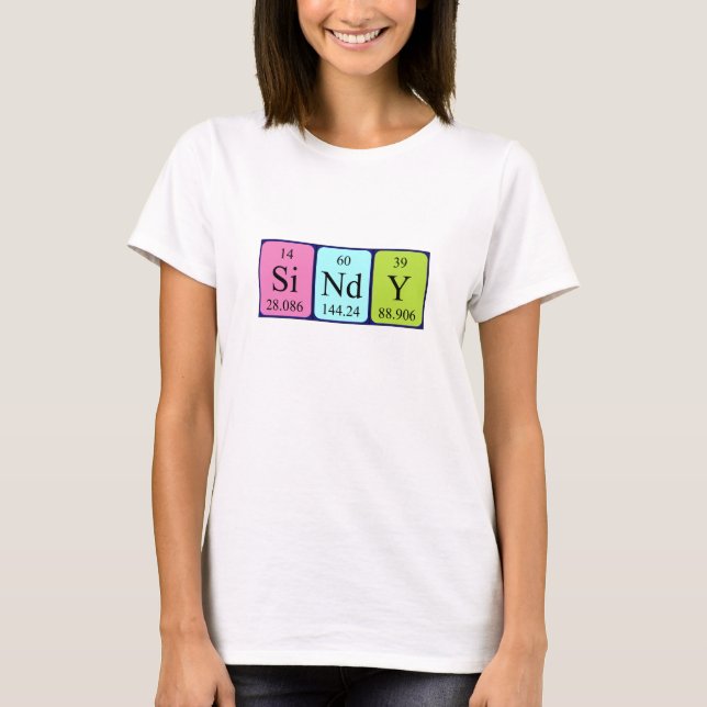 Sindy Periodenname Shirt (Vorderseite)